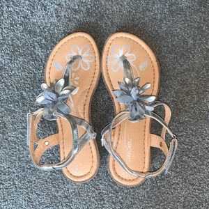 Silver Kids (Size 3) Cherokee Sandals